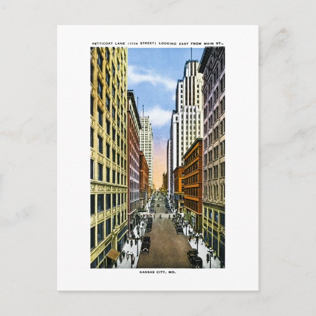 Postal Kansas City, Missouri Vintage Greetings From (Anverso)