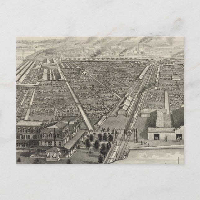 Postal Kansas City Stock Yards, Kansas City, Kansas (Anverso)