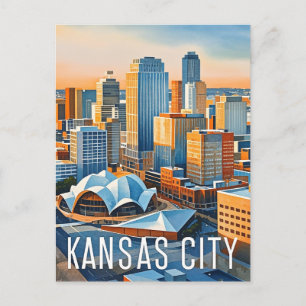 Postal Kansas City Water Color