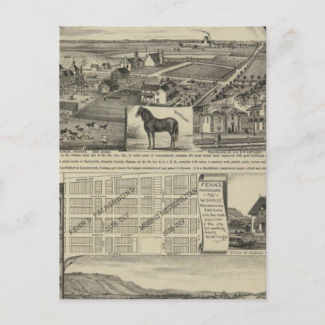 Postal Kansas Farms (Anverso)