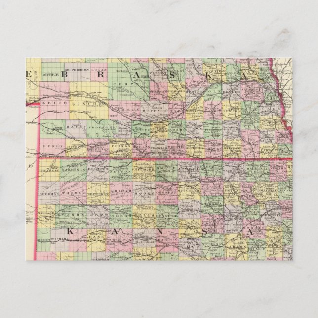 Postal Kansas, Nebraska (Anverso)