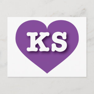 Postal Kansas Purple Heart - Amo el KS