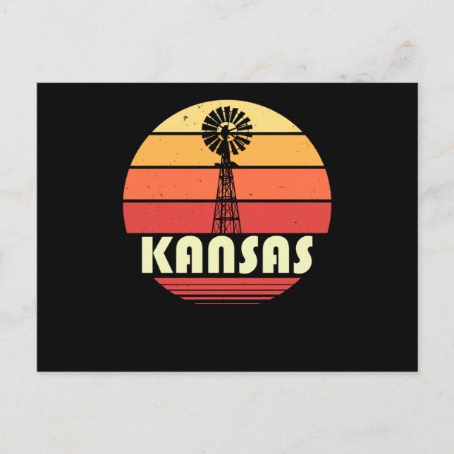 Postal Kansas Retro (Anverso)