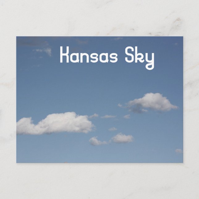 Postal Kansas Sky Postcard (Anverso)