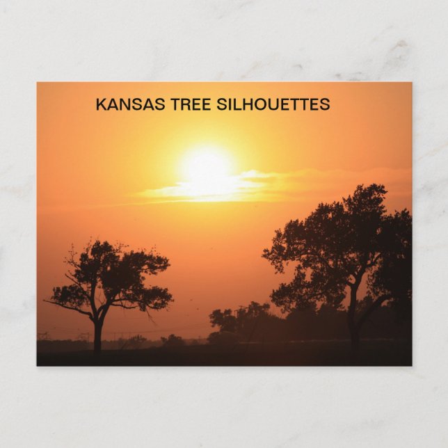 POSTAL KANSAS TREE SILHOUETTES (Anverso)