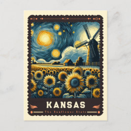Postal Kansas | Vincent Van Gogh Inspired