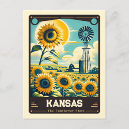 Postal Kansas | Vintage patriótico