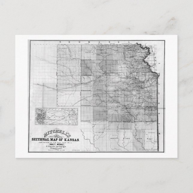 Postal KansasPanoramic MapKansas (Anverso)
