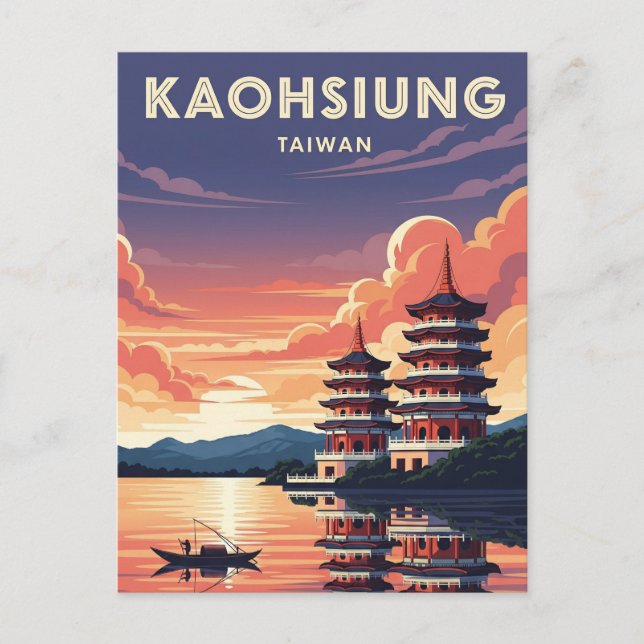 Postal Kaohsiung Taiwan Travel (Anverso)
