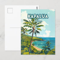 Kapalua Maui Hawaii Bay Beach Retro