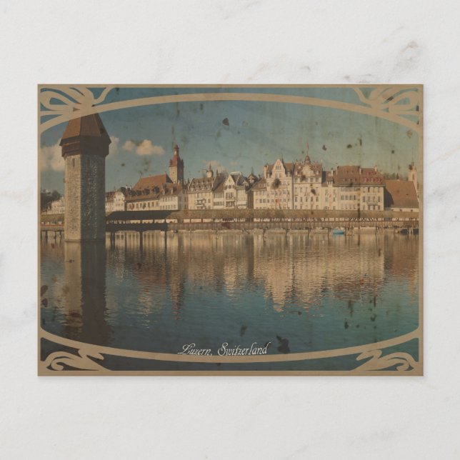 Postal Kappelbruecke, Luzern (Anverso)