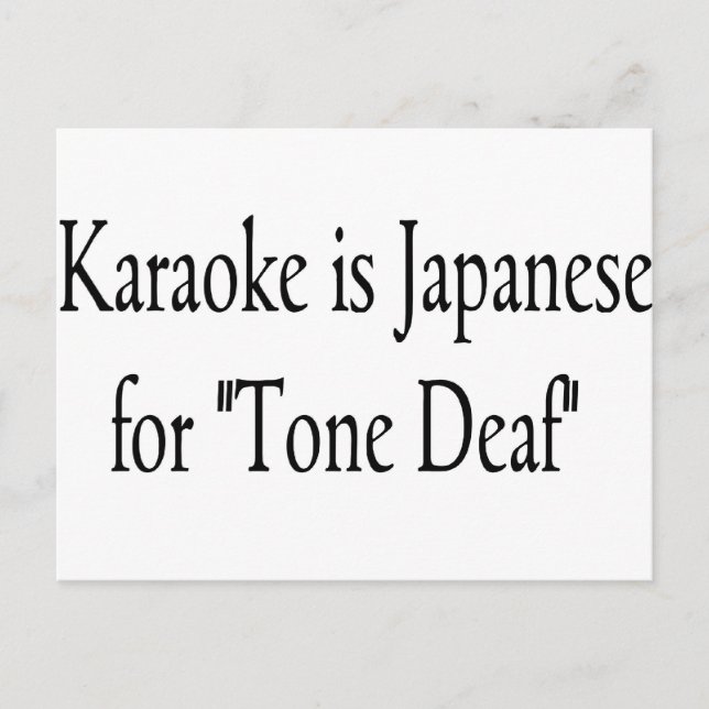 Postal Karaoke (Anverso)