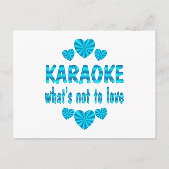 POSTAL KARAOKE LOVE (Anverso)