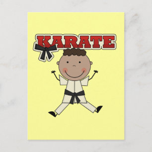 Postal KARATE - Boy Tshirts y regalos afroamericanos