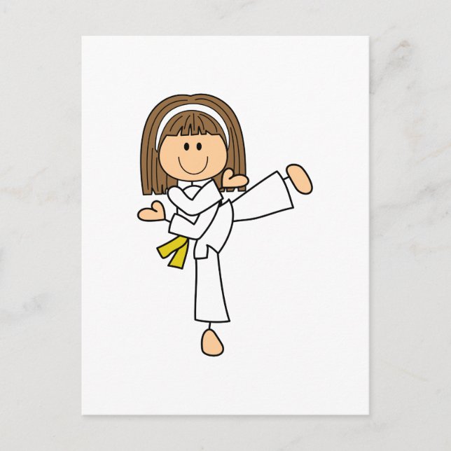 POSTAL KARATE CHICA (Anverso)