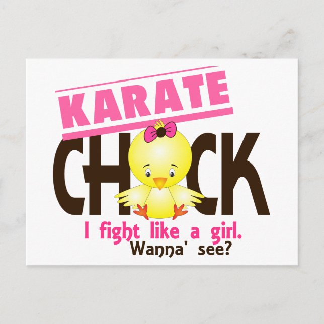 Postal Karate Chick 1 (Anverso)