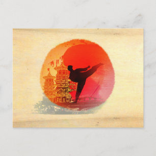 Postal karate man Postcard