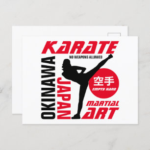 Postal Karate Woman