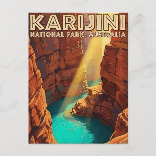 Postal Karijini National Park Australia (Anverso)
