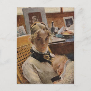 Postal Karin con bebé