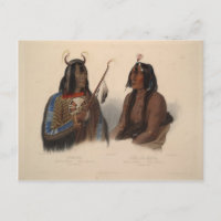 Karl Bodmer-Noapeh, Asiniboin Indian,Psihdja-Sahpa