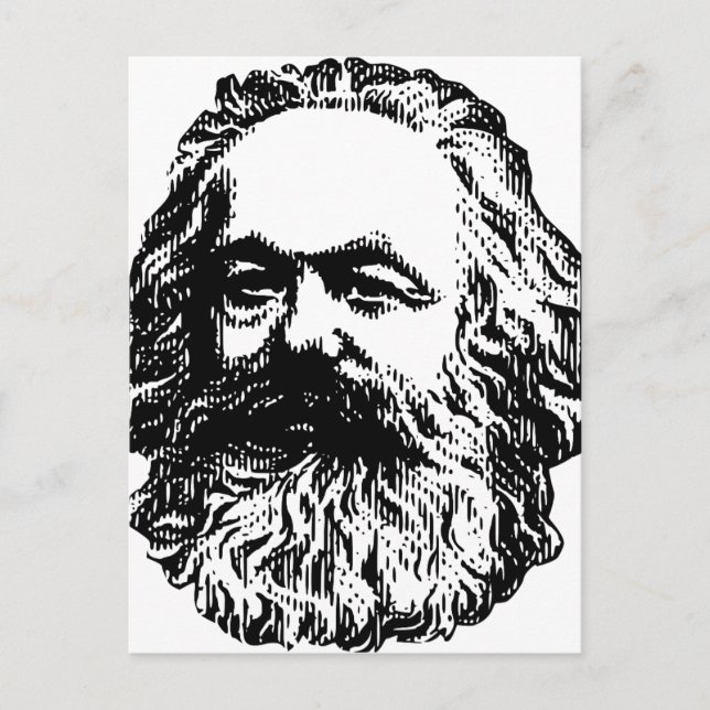 Postal Karl Marx (Anverso)