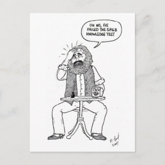 Postal Karl Marx falló en la prueba SPGB