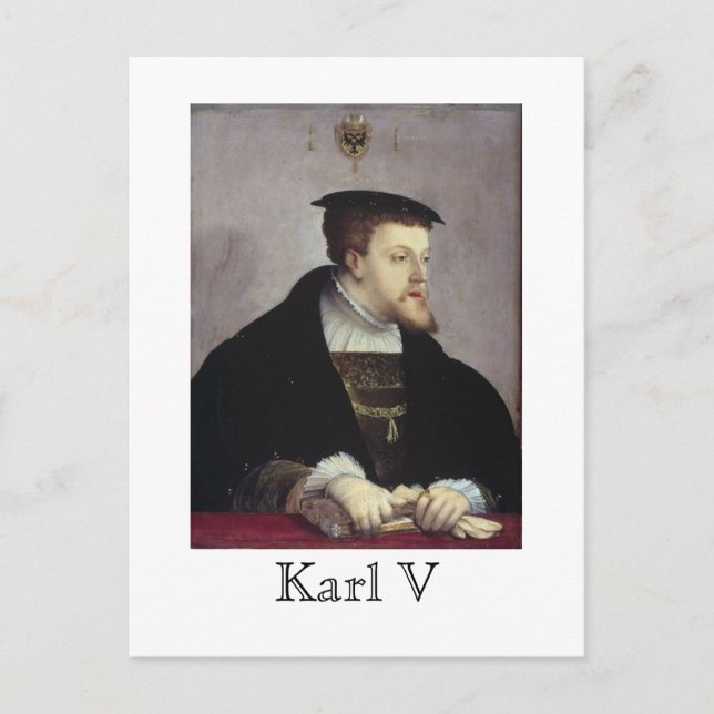 Postal Karl V (Anverso)