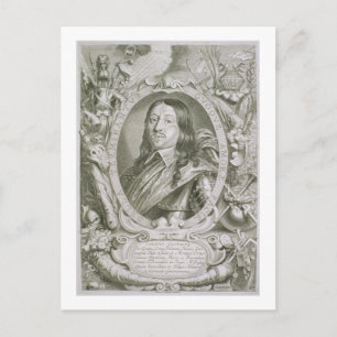 Postal Karl X Gustav (1622-60) Rey de Suecia, de 'Port