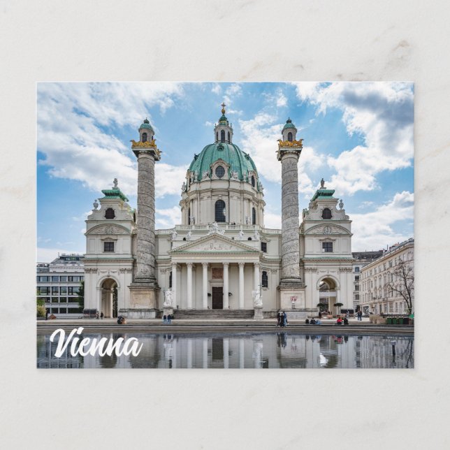 Postal Karlfalche en Viena, Austria (Anverso)