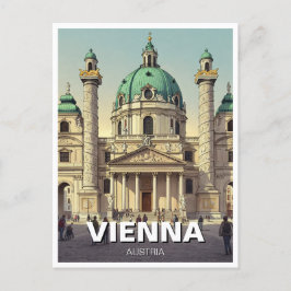 Postal Karlfalche Karlsplatz Viena Austria Viajes