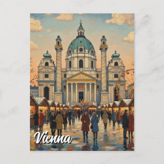 Postal Karlskirche Karlsplatz Vienna Austria Travel