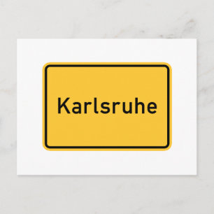 Postal Karlsruhe, Rótulo vial de Alemania