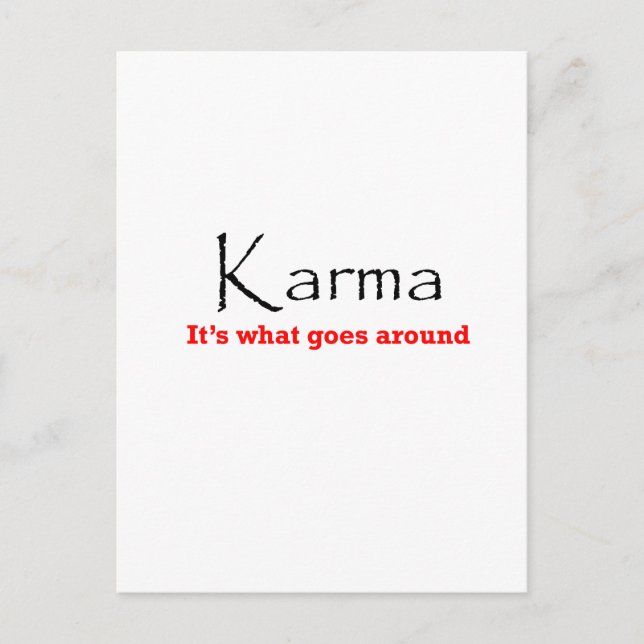 Postal Karma 1 (Anverso)