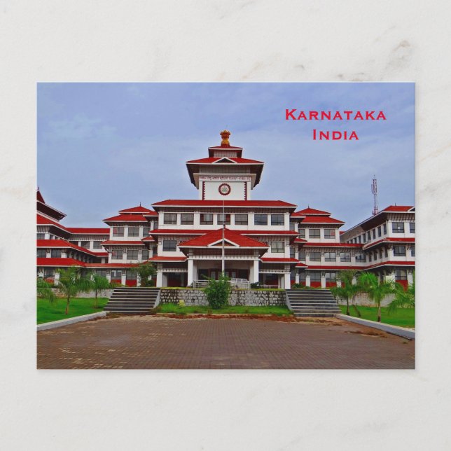 Postal Karnataka India Viaje de turismo de cosecha añada (Anverso)