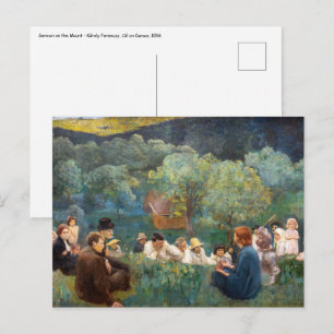 Postal Károly Ferenczy - Sermón de la Montaña