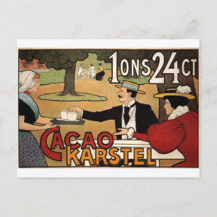 Postal Karstel Cocoa 1897 Por Johann Georg van Caspel