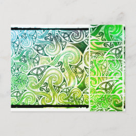 Postal Karte celtic Triskele