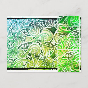Postal Karte celtic Triskele