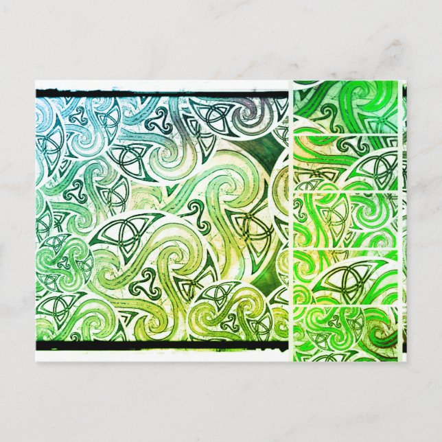 Postal Karte celtic Triskele (Anverso)