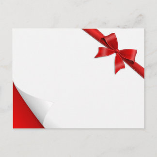 Postal Karte Schleife Aufkleber