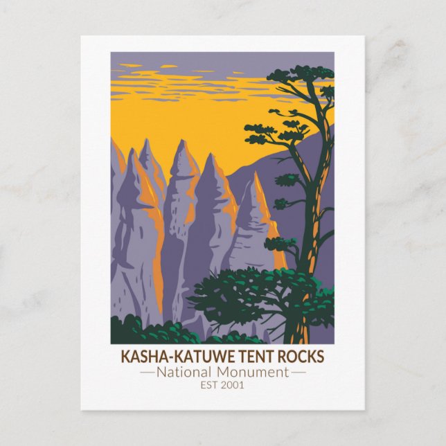 Postal Kasha - Monumento Nacional Katuwe Tent Rocks (Anverso)