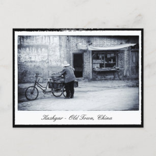 Postal Kashgar - Ciudad vieja, ciudad de Uyghur / China