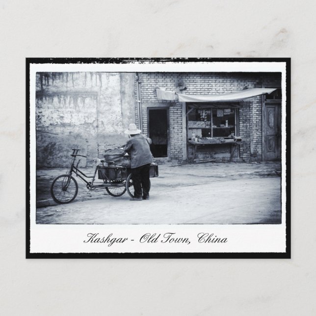 Postal Kashgar - Ciudad vieja, ciudad de Uyghur / China (Anverso)