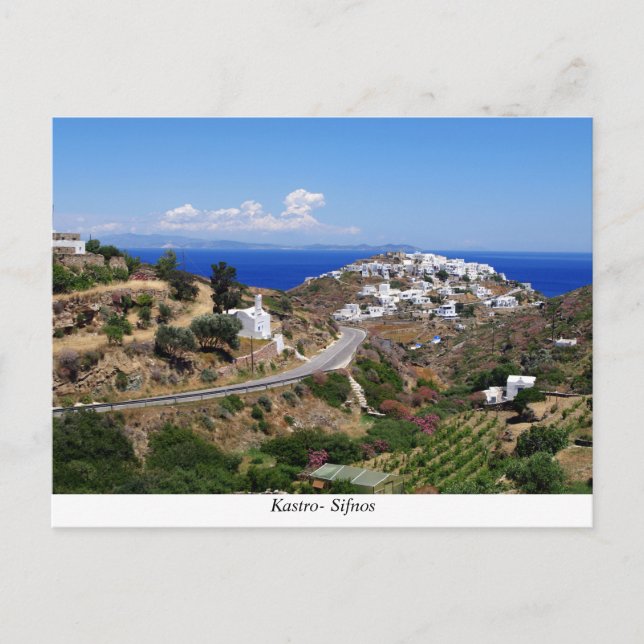 Postal Kastro-Sifnos (Anverso)