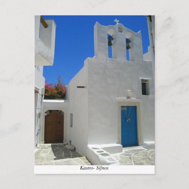 Postal Kastro-Sifnos (Anverso)