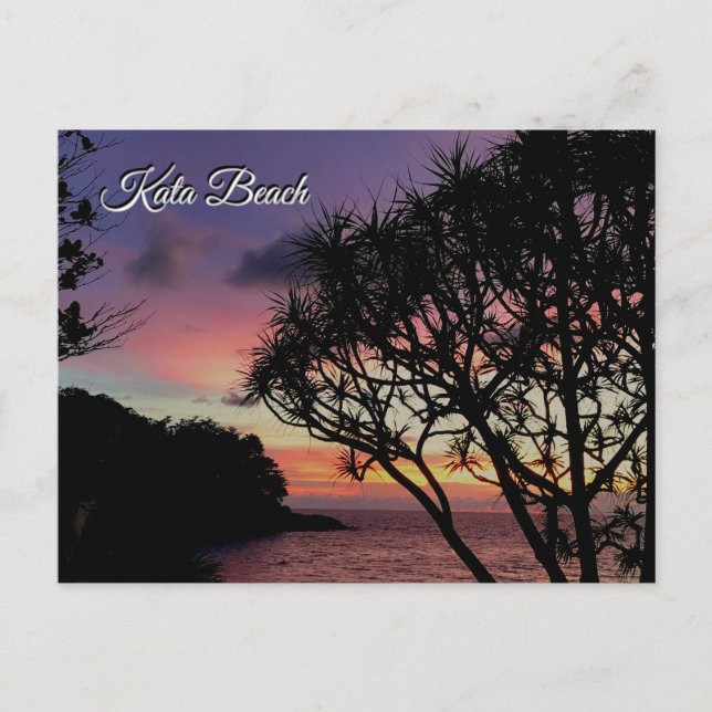 Postal Kata Beach Sunset, Phuket, Thailand (Anverso)