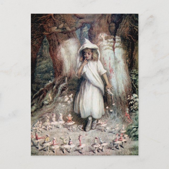 Postal Kate Greenaway: El anillo del elfo (Anverso)