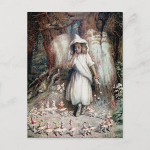 Postal Kate Greenaway: El anillo elfo