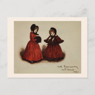 Postal Kate Greenaway: Salgan a dar un paseo